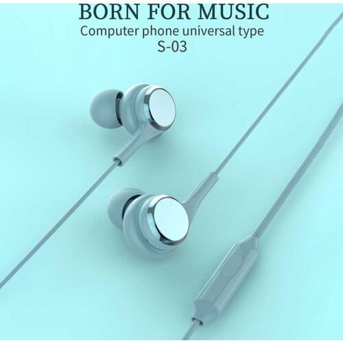 Mosunx 3.5mm In-ear Wired Earphones Gaming Headphone Earbuds With Microphone For Samsung Huawei Xiaomi Mobile Phones Computers