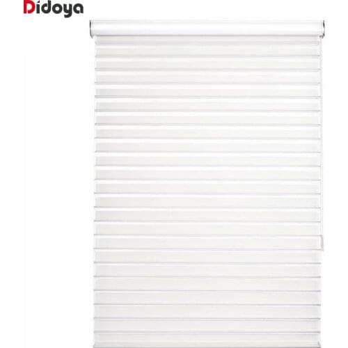 Luxury Transparent Shangri La Roller Blinds Window Curtains Triple Roller blinds For Living Bed Room Customized Size