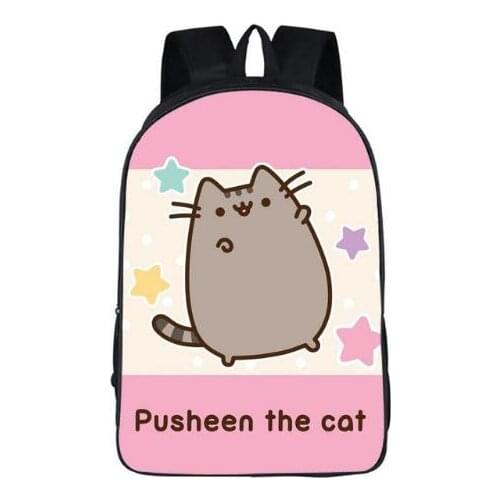 2019 Cartoon Pusheen Cat Primary Student Backpacks Casual Kids Bagpack Backpacks for Teenage Girls Cute School Bags