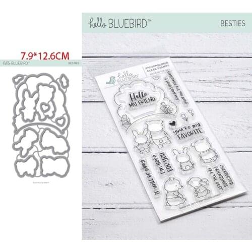 Sirius Bear and rabbit troqueles de corte de metal scrapbooking cutting dies and stamps DIY dies scrapbooking nouveau arrivage