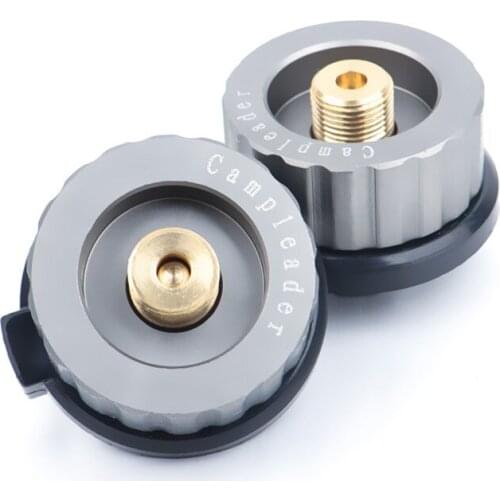 Outdoor Stove Burn Adaptor Split Type Auto-off Gas Furnace Converter Connector Cartridge Tank Cylinder Adapter Camping Hiking