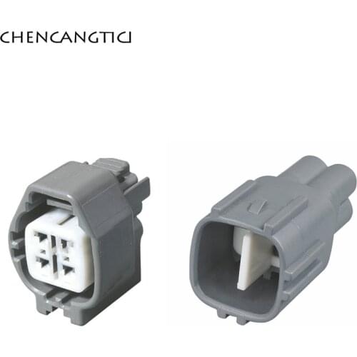 2 Sets 4 Pin Waterproof Oxygen Sensor Connector Bulkhead Male Female Socket Plug For Toyota 1JZ-GTE 2JZ-GTE 6189-0629 6188-0517