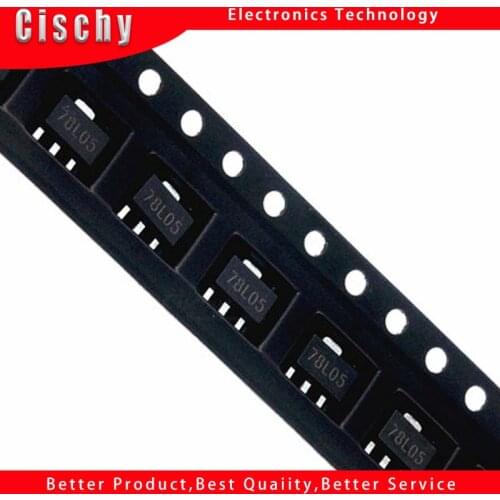 20Pcs 78L05 L78L05 7805 Voltage Regulator 5V 100mA SOT-89 SMD