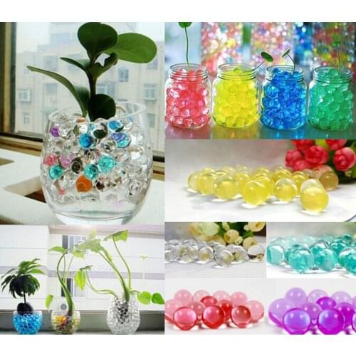 200g Water Aqua Soil Mud Bio Gel Ball Beads Plant Flower Pearls Releasing Crystal Wedding Party/Home Decoration
