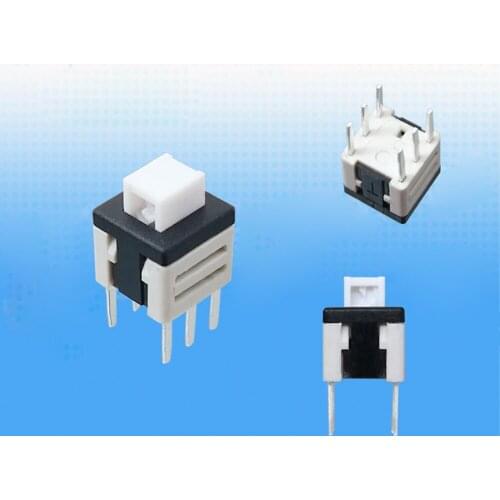 50pcs 5.8*5.8mm high quality mini switches 6 pins switches or household appliances DC 12V 0.1A grey
