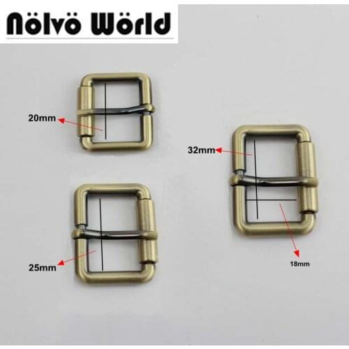 50pcs Inner 20mm 25mm 32mm 38mm nickel color turn buckle square pin buckle belt buckle wholesale