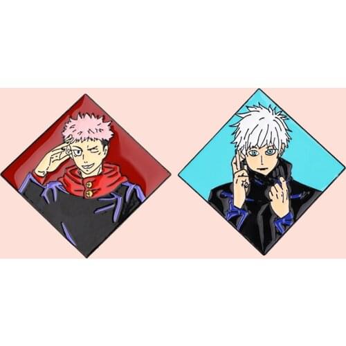 ZF3134 Anime Jujutsu Kaisen Clothing Accessories Metal Enamel Pin And Brooch For Child Lapel Pin Backpack Bags Hat Badge Gifts