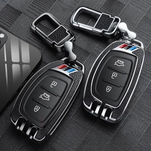 Car Key Case Key Fob Cover Shell For Hyundai ix35 iX45 ix20 iX25 i10 i20 i30 i40 HB20 Sonata Verna Solaris Elantra Accent TUCSON