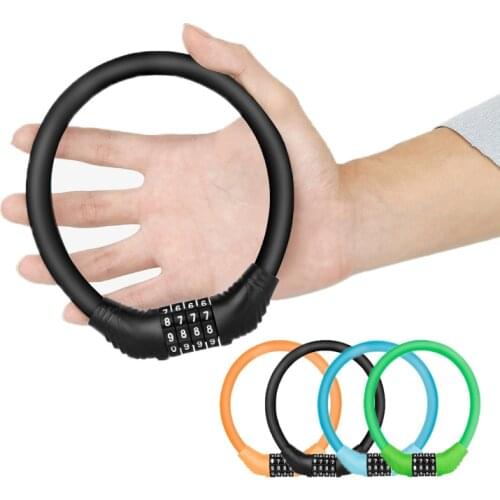 Digit Bicycle Chain Lock Anti-theft Anti-Cutting Zinc Alloy Motorcycle Cycle Bike Cable Code Password Lock Bicycle Accessories