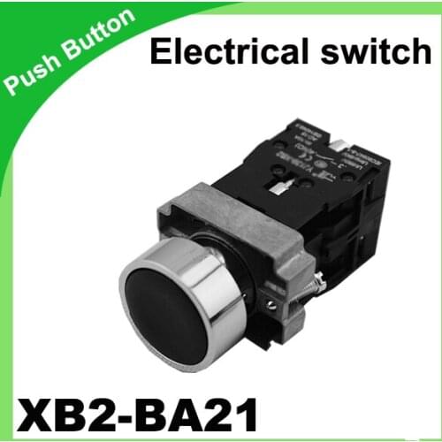 22mm electrical switch switch XB2-BA21 Black Color Optional push button 50/60Hz pressure switch