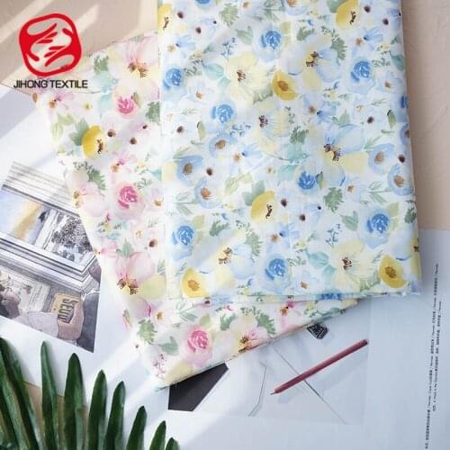 133 * 72 Cotton Flower Cartoon Rose Printing Fabric For Dress Pillowcase DIY Handmade Material Bedding Accessories TJ1705