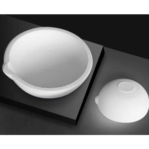 Big Size High Temperature 1800℃ Ceramic Melting Bowl Crucible For Gold Silver Metal