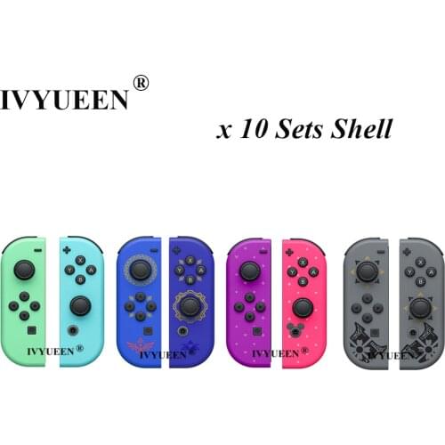 IVYUEEN 10 Sets Replacement Housing Joy-Con Shell Case for Nintendo Switch Console JoyCon Joy Con Sword Animal Crossing Cover