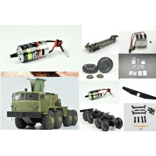 Body/wheels/gear box/LED Lights Spare Parts for CROSSRC BC8 1/12 Simulated Off-road Army Card Mammoth Climbing Vehicle 8x8 KIT