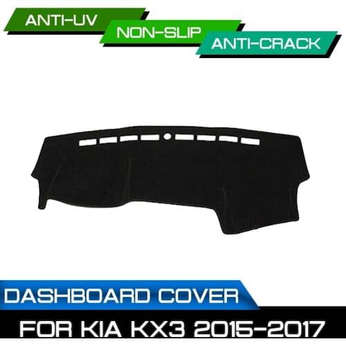 Car Dashboard Mat for KIA KX3 2015 2016 2017 Anti-dirty Non-slip Dash Cover Mat UV Protection Shade