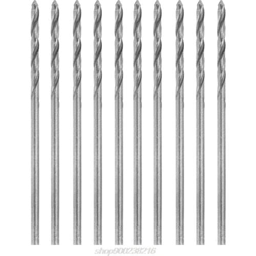 E06A Multifunction 10 Pcs Tiny Micro HSS 0.5mm Straight Shank Twist Drilling Bit J09 21 Dropshipping