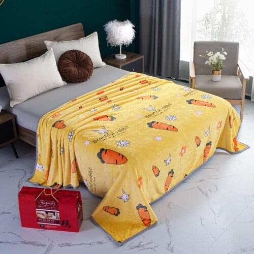 Soft Warm Coral Fleece Flannel Throw Blankets For Beds Faux Fur Mink Solid Color Sofa Cover Bedspread Winter Plush Wool Blanket