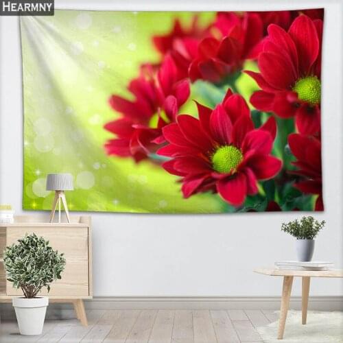Chrysanthemum Wall Hanging Tapestry Sheets Home Decorative Tapestries Beach Towel Yoga Mat Blanket Table Cloth Wall Tapestry