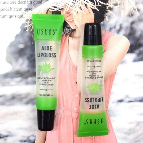 Natural Aloe Lip Gloss Hygienic Lipstick Transparent Color Changing Lip Balm Moisturize Waterproof Gradient Lip Glaze