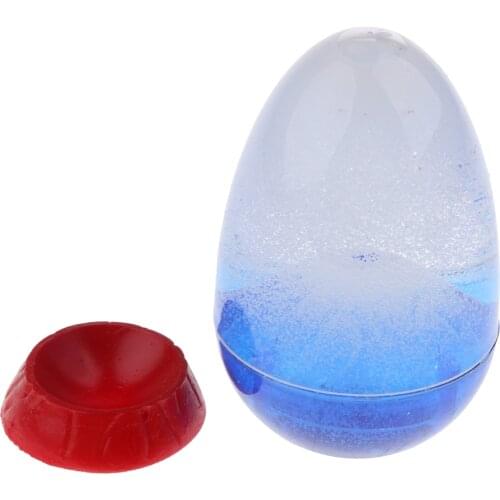 Egg Shape Liquid Sandglass Volcano Eruption Hourglass Sand Timer Home Decorative Gadget Toy