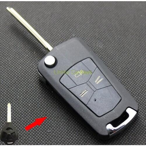PINECONE for TOYOTA CAMRY RAV4 CROWN COROLLA Key Shell 3 Buttons Uncut Brass Blade Modified Remote ABS Key Shell 1PC
