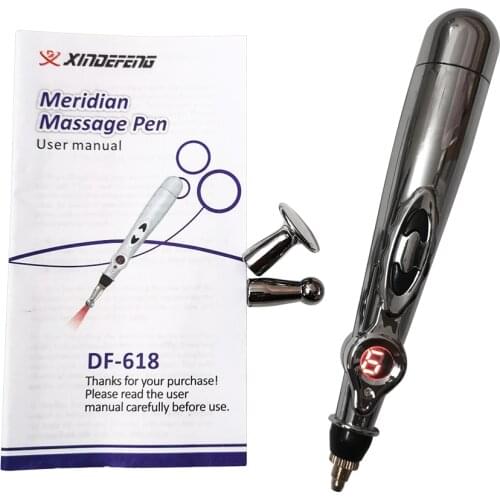 Hot Electronic Acupuncture Pen Electric Meridians Laser Therapy Heal Massage Pen Meridian Energy Pen Relief Pain Tools