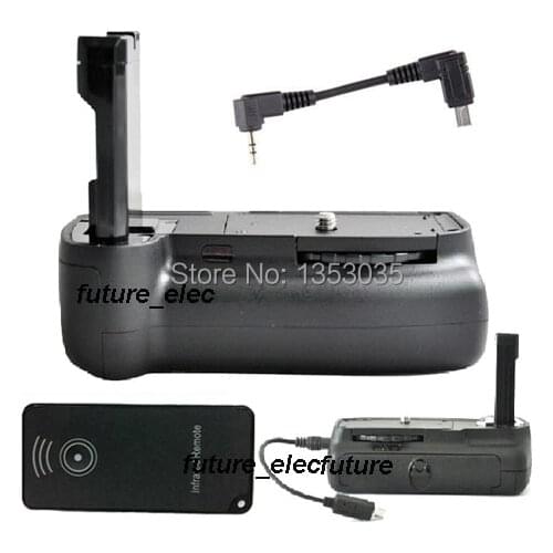 Battery Hand Grip Holder 2-Step Vertical Power For Nikon D3100 D3200 D5100 D5200 Camera Replace of MB-D31fit EN-EL14 + IR Remote