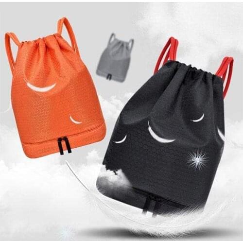 Wet And Dry Drawstring Backpack with Shoe Box