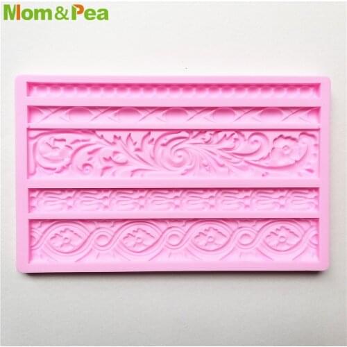 XK802 Tape Pattern Silicone Mold Gum Paste Chocolate Ornamental Fondant Mould Cake Decoration Tools