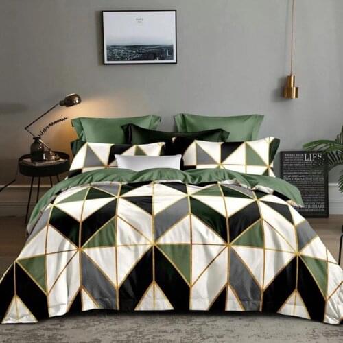 J Modern Geometric King Bedding Sets Duvet Cover Set Pillowcase Duvet Covers 229*260 3pcs Bed Set WF63