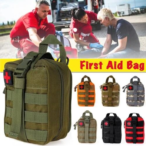 Tactical First Aid Bag Waist Bag Emergency Travel Survival Rescue Handbag Waterproof Camping First Aid Bag medical