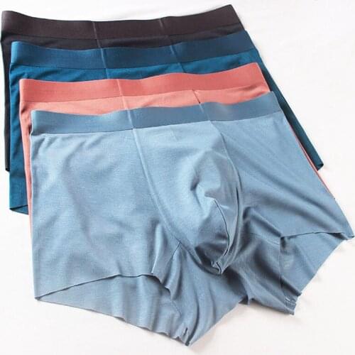 New Fashion Men Underwear Luxury Modal Breathable Comfortable Mens Underpants Boxers Shorts Sexy Bikini Male Panties