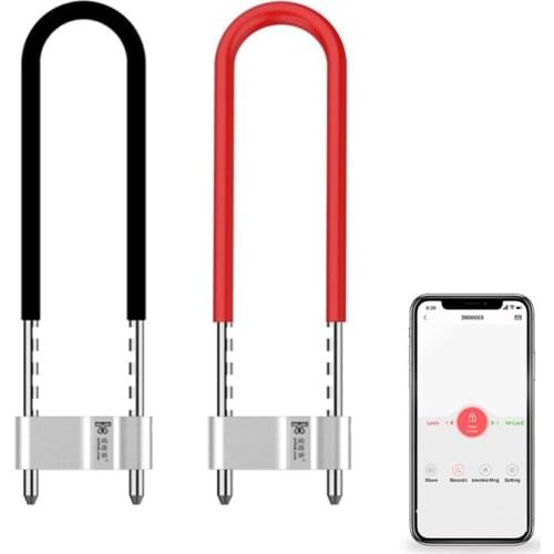 U101 U-Shaped Smart Lock Keyless Buletooth App Unlock by Fingerprint Keys