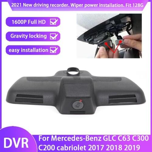 Car DVR Wifi Video Recorder Dash Cam Camera Easy Installation For Mercedes-Benz GLC C63 C300 C200 cabriolet 2017 To 2019 Full HD