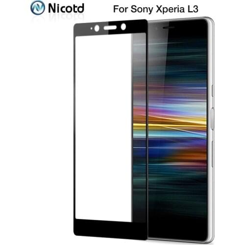 Full Cover Protective Glass On Sony Xperia L3 Screen Protector Glass for Sony Xperia L3 I3312, I4312, I4332,I3322 Tempered Glass