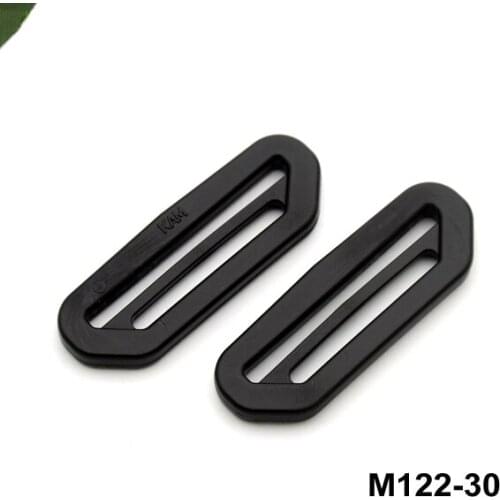 100pcs HLD/M122-30mm Black strap buckle plastic adjustable buckle slider buckle for bagpack free shipping