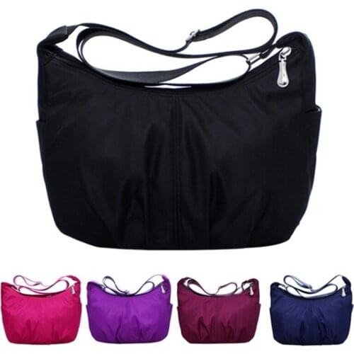 2021 High Quality Waterproof Nylon Hobo Messenger Bags Women Crossbody Shoulder Bags Ladies Handbags womens