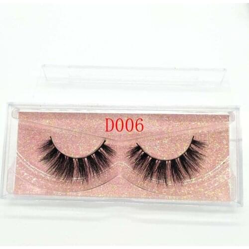 22mm 3d mink lashessupply luxury hot sale short thick wholesale private label accepted volume 3d mink eyelashes D006