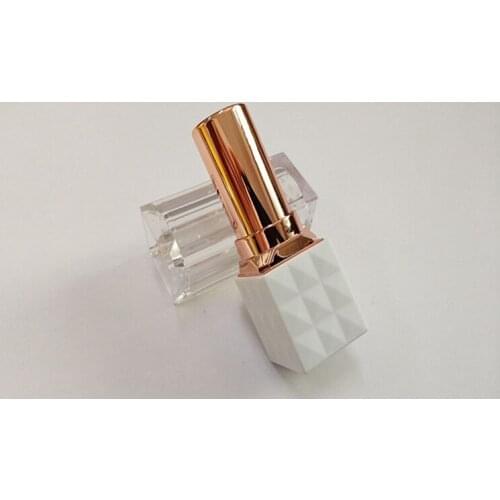 500pcs/lot 3ML Empty Plastic White Lipstick Tube 12.1mm Travel Cosmetic Container Lip Balm Tubes Bottle