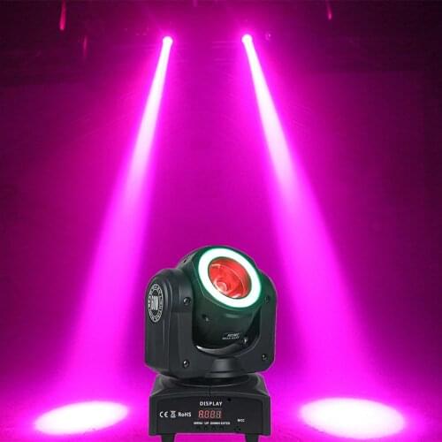 60W Moving Head Beam Light RGBW 4 in 1, Professional Stage Lighting Equipment for Christmas Party Disco, etc