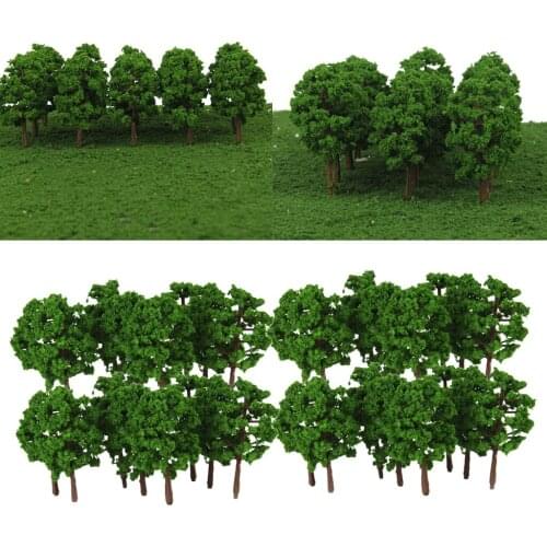 80Pcs Plastic 1: 150 Model Tree Trees Model Railway Model Tree