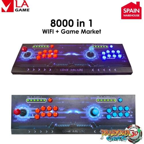 LEON ARCADE Pandora Box 3d Wifi 8000 In 1 Support 4 Players Retro Arcade Game Console Cabinet Vga Hdmi Output Arcade Machine