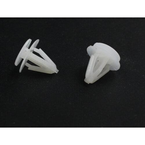 KELIMI Door Trim Panel Clip Retainer Buckle Button Snap Fastener Nylon White For Toyota Mazda