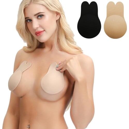 Breast Lift Up Invisible Bra Tape Womens Seamless Rabbit Strapless Fly Bras Sexy Lingerie Push Up Bralette Sticky Bra Underwear