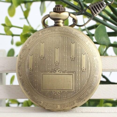 Xmas Gift Women Men Fashion Mechanical Pocket Watch Clock Nurse Fob Hand Winding Stars Mirror Pattern Wind Up Stylish TJX019