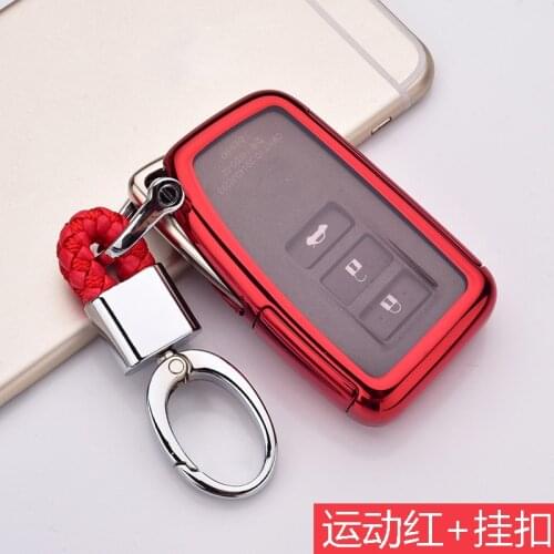 TPU+PC Car Remote Smart Key Case Cover Fob Shell For Lexus 2018 NX300h ES350 GS350 GS300h GS450h Car Accessories