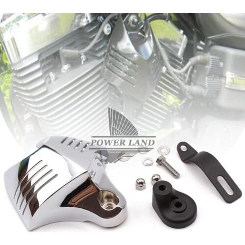 Motorcycles Black Big Twin Horn Cover Stock Cowbell Horns For Harley Dyna Softail Sportster Electra Road King Street Tour Glide