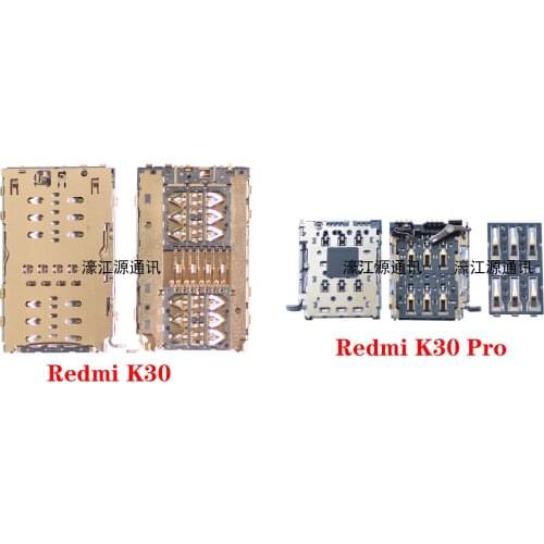 For Xiaomi Redmi K30 K30 Pro mobile phone card holder built-in SIM card slot card holder motherboard card holder