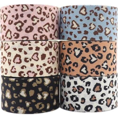 10 Yards 1" 25MM 1.5" 38MM Leopard Layering Cloth Fabric Ribbon Handmade Tape Crafts DIY Hair Bow Tie Make Accessories 202106302