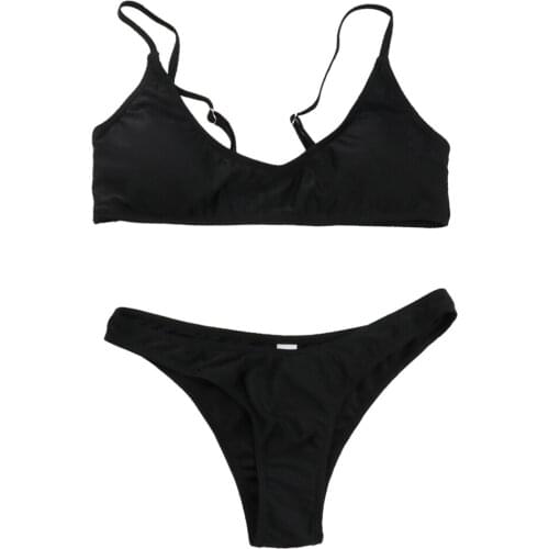 Two Piece Bikini Set Push Up Swimsuit for Beach Fitness Swim Party Tanning Salon